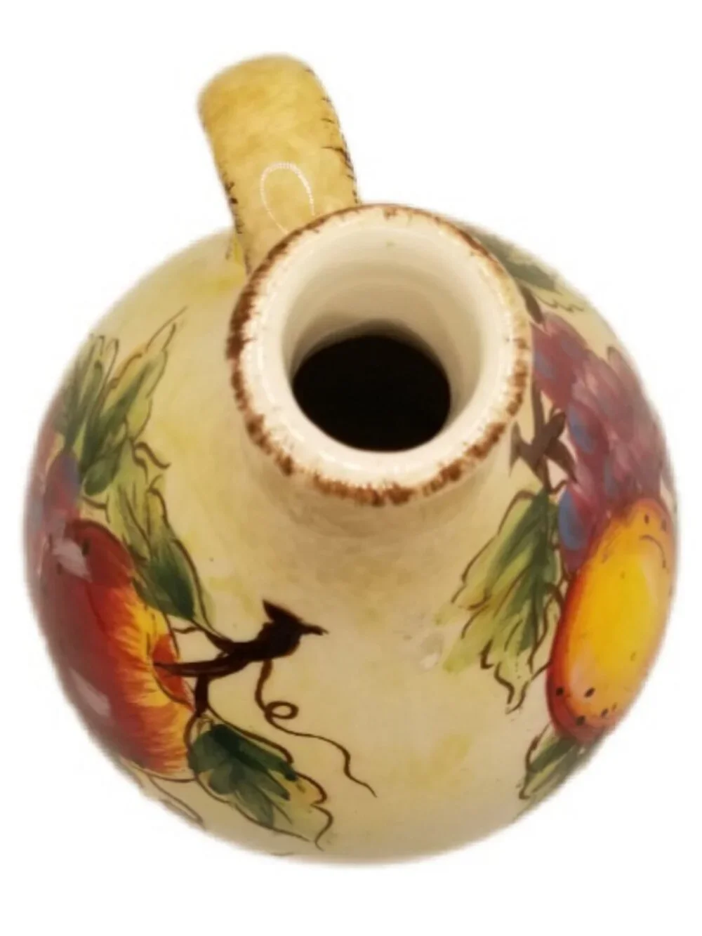 Fruition Hand Painted Fruit Themed Pitcher Vase